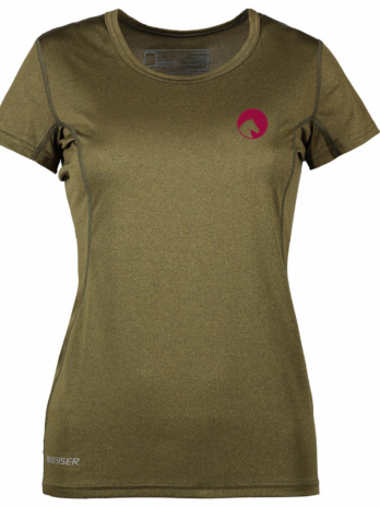 Kortærmet t-shirt i olivengrøn