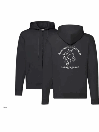 Sort hoodie med Esk logo